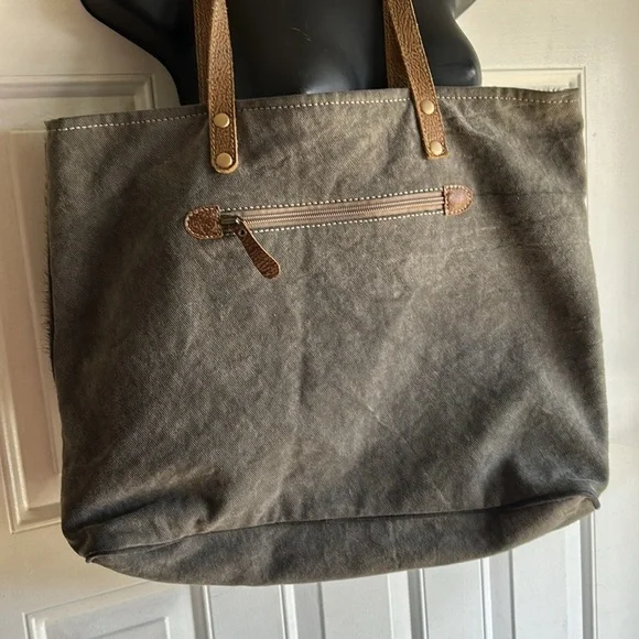 MYRA BAG LEATHER WEEKENDER FASHION LEATHER LARGE HANDBAG - Picture 4 of 14